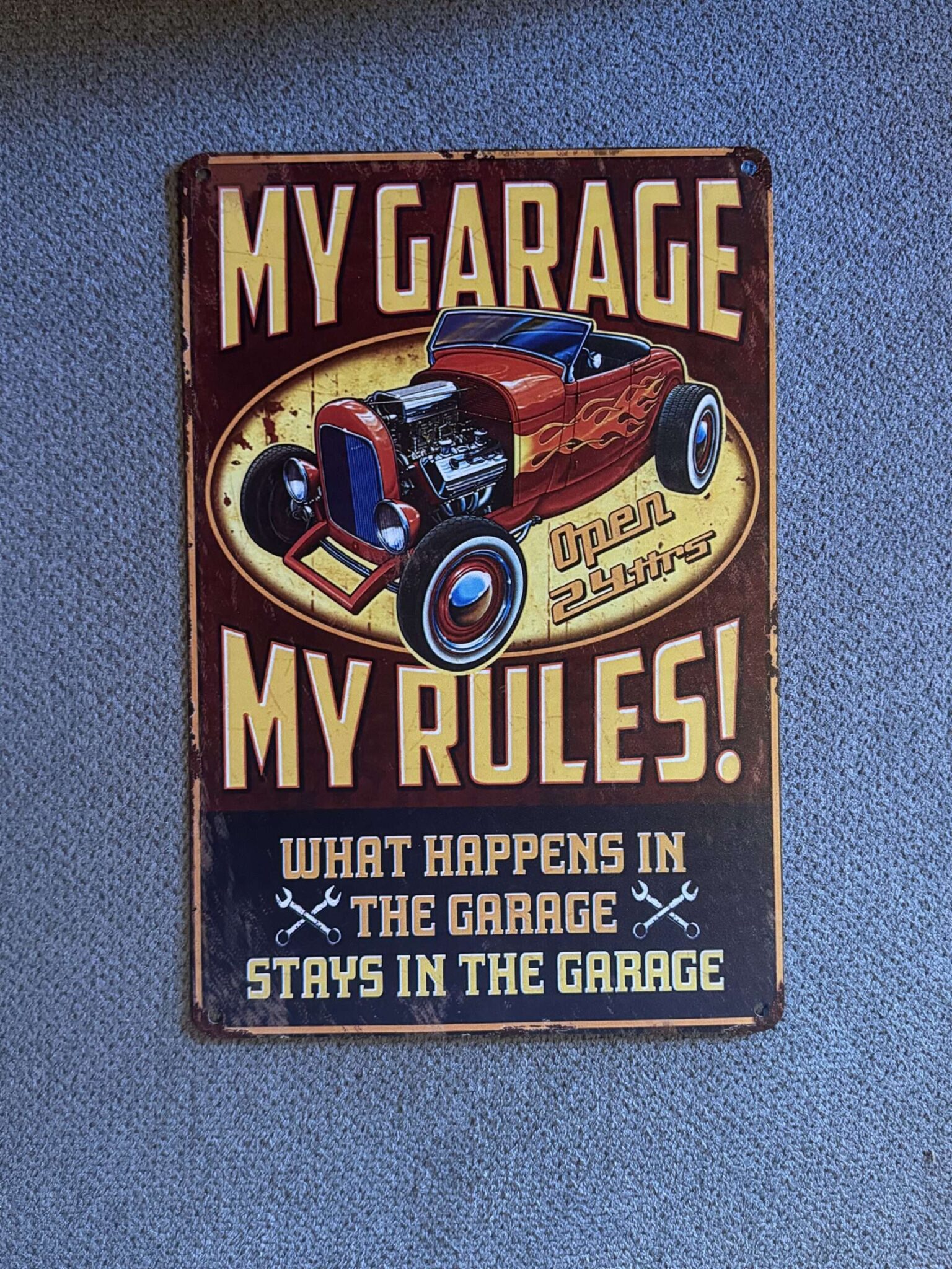 MY GARAGE MY RULES RETRO