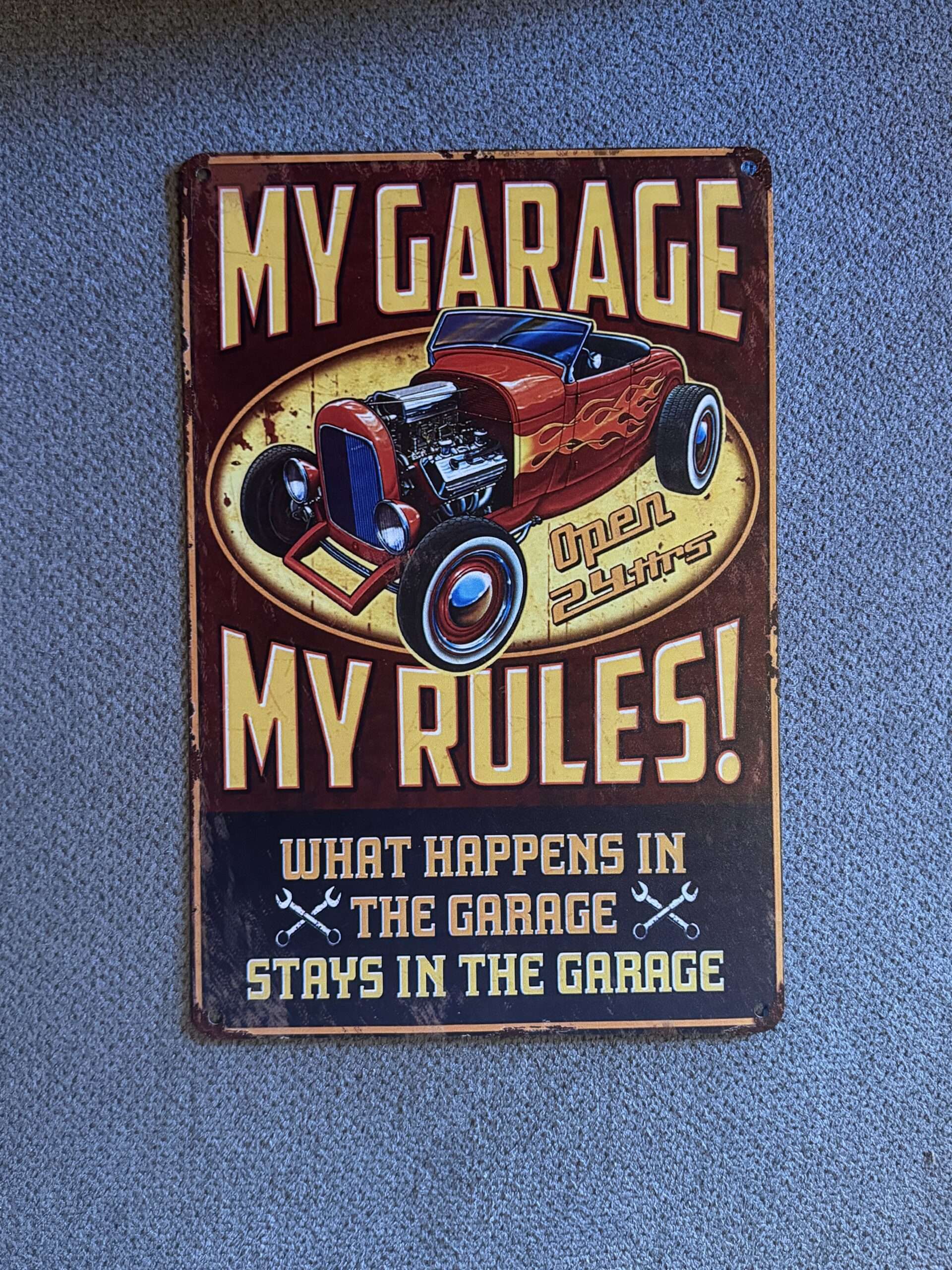 MY GARAGE MY RULES RETRO